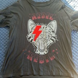 Free People Bowie Cat tee